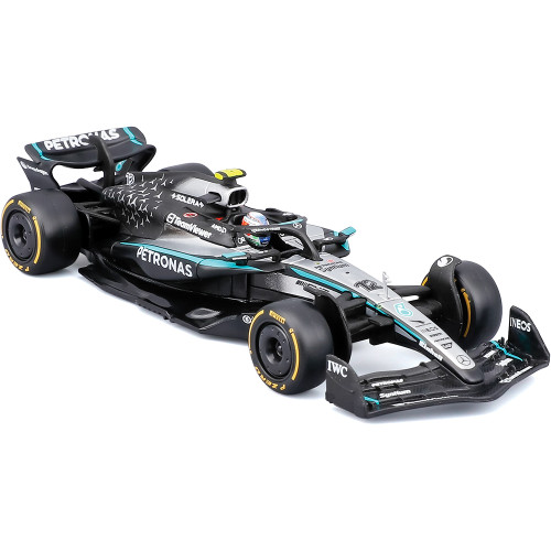 2025 F1 Mercedes W16 w/helmet - Antonelli #12 1:43 Scale Diecast Model Car by Bburago Alt Image 1