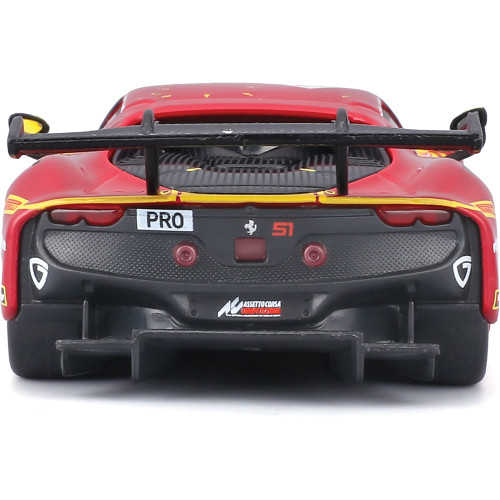 Racing Ferrari 296GT3 (2025) - AF Corse #51 1:43 Scale Diecast Model Car by Bburago Alt Image 5
