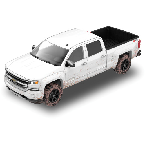 2016 Chevrolet Silverado - White/Weathered 1:64 Scale Diecast Metal by Greenlight Main Image