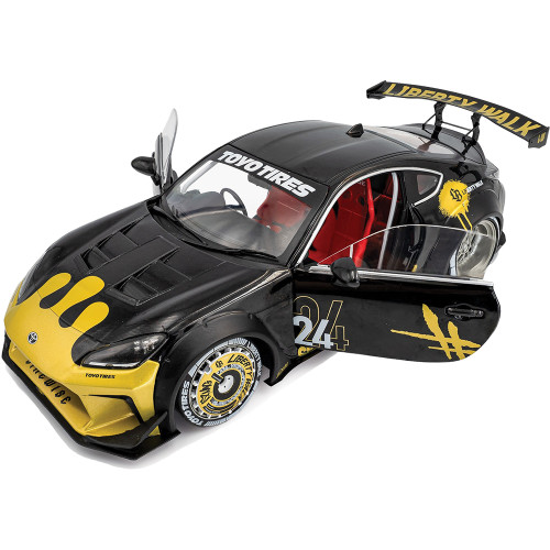 2024 Toyota GR86 Liberty Walk Body Kit Black & Gold | Solido