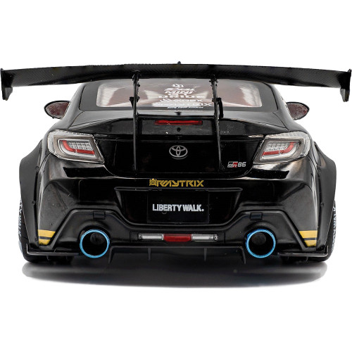 2024 Toyota GR86 Liberty Walk Body Kit Black & Gold 1:18 Scale Diecast Metal by Solido Alt Image 6