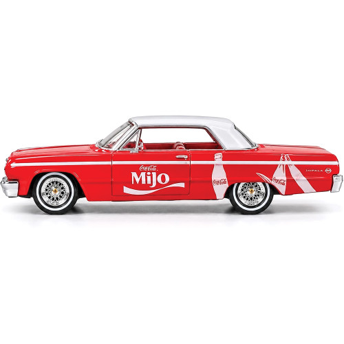Coca Cola ” Share A Coke with Mijo” 1964 Chevrolet Impala SS Lowriders - Special Edition 1:64 Scale Diecast Model Car by M2 Machines Alt Image 1