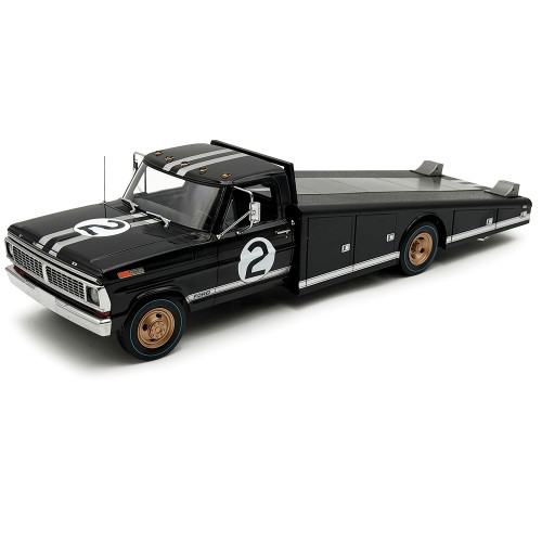 1970 Ford F-350 Le Mans Winner #2 Ramp Truck 1:18 Scale Diecast Model Truck by Acme Main Image