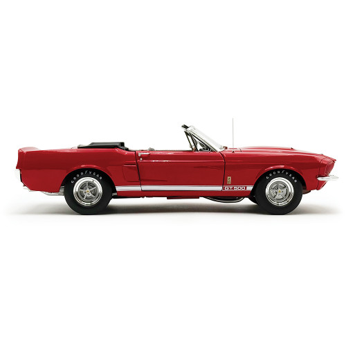 1967 Shelby G.T. 500 Convertible - Red 1:18 Scale Diecast Model Car by Acme Alt Image 2