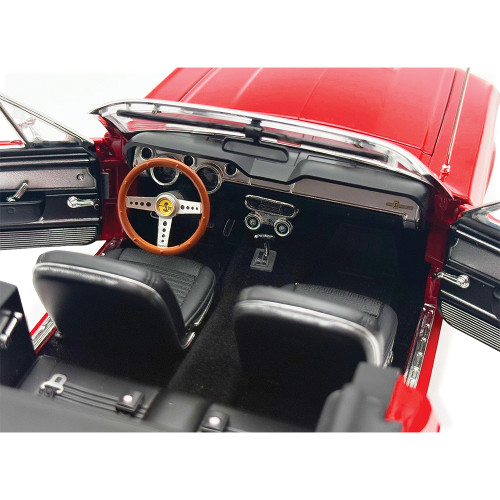 1967 Shelby G.T. 500 Convertible - Red 1:18 Scale Diecast Model Car by Acme Alt Image 3