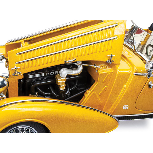 1939 Horch 855 Roadster - Gold 1:18 Scale Diecast Metal by Sunstar Alt Image 7