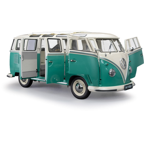 1962 Volkswagen Samba - Green 1:12 Scale Diecast Metal by Sunstar Alt Image 3