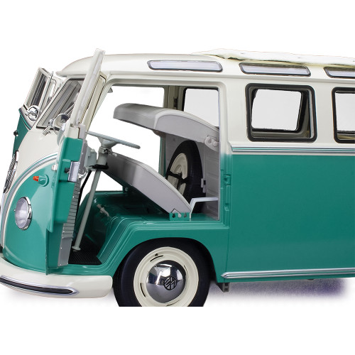 1962 Volkswagen Samba - Green 1:12 Scale Diecast Metal by Sunstar Alt Image 6