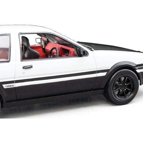 Toyota Sprinter Trueno GT Apex (AE86) - White/Black 1:24 Scale Diecast Metal by Sunstar Alt Image 8