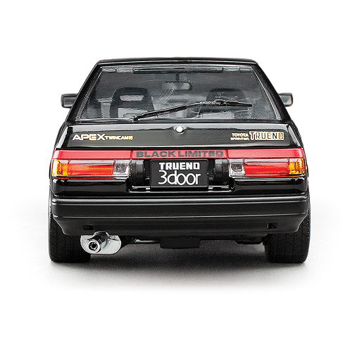 Toyota Sprinter Trueno GT Apex (AE86) - Black Limited 1:24 Scale Diecast Metal by Sunstar Alt Image 5