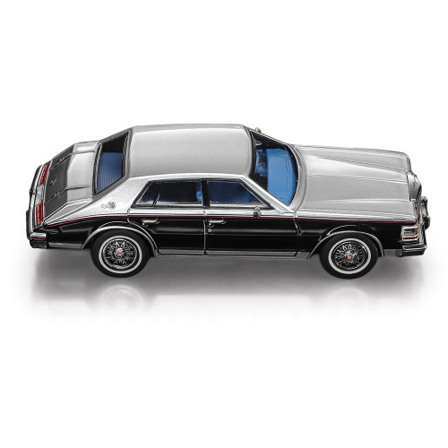1980 Cadillac Seville - Sable Black / Sheffield Gray Firemist 1:64 Scale Diecast Metal by Sunstar Alt Image 3