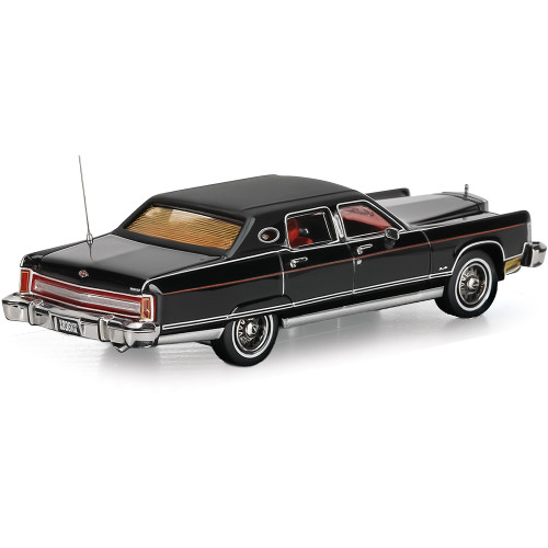 1979 Lincoln Continental Town Car-Black 1:64 Scale Diecast Metal by Sunstar Alt Image 1