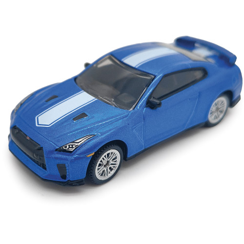 Nissan GT-R - Blue 1:64 Scale Diecast Model Car by MSZ Main Image