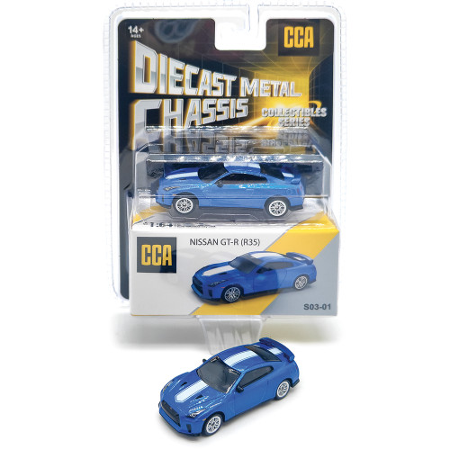 Nissan GT-R - Blue 1:64 Scale Diecast Model Car by MSZ Alt Image 7
