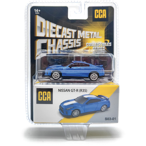 Nissan GT-R - Blue 1:64 Scale Diecast Model Car by MSZ Alt Image 8