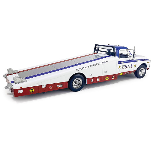 1967 Chevrolet C-30 Ramp Truck - USA-1 1:18 Scale Diecast Model Truck by Acme Alt Image 1
