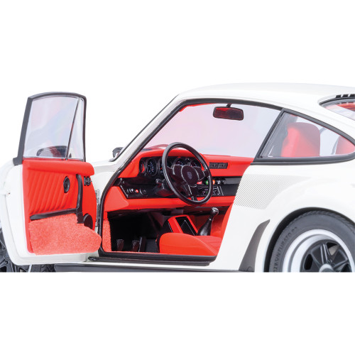 Porsche 911 (930) Turbo 3.0 - Grand Prix White w/Turbo Stripes 1:18 Scale Diecast Metal Composite by AutoArt Alt Image 4