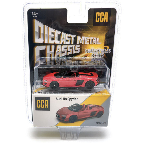 Audi R8 Spyder - Red 1:58 Scale Diecast Model Car by CCA Alt Image 3
