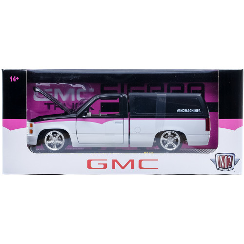 1991 GMC Sierra - White with Black Camper Back 1:24 Scale Diecast Metal by M2 Machines Alt Image 2