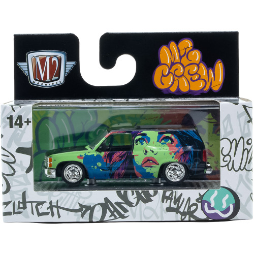 1995 Chevrolet Tahoe - Street Art 1:64 Scale Diecast Metal by M2 Machines Alt Image 2