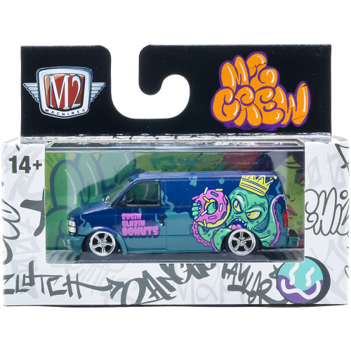 1998 GMC Safari Van - Street Art 1:64 Scale Diecast Metal by M2 Machines Alt Image 2