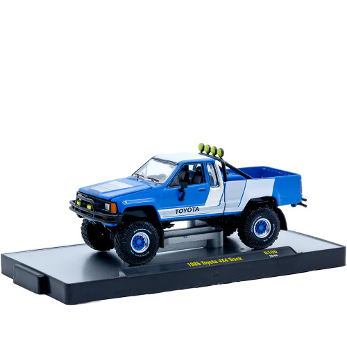 1985 Toyota 4X4 Truck - Blue Off-Road 1:64 Scale Diecast Metal by M2 Machines Alt Image 1