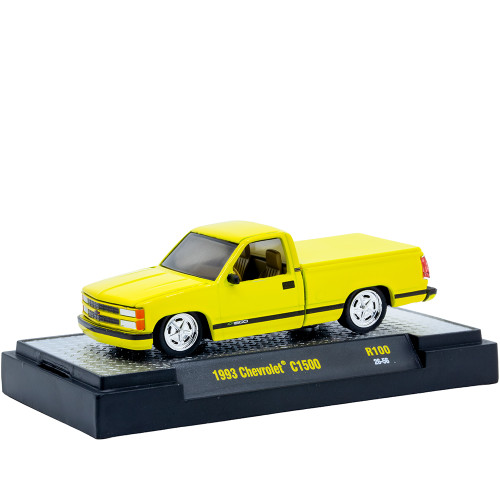 1993 Chevrolet C1500 - Yellow 1:64 Scale Diecast Metal by M2 Machines Alt Image 1