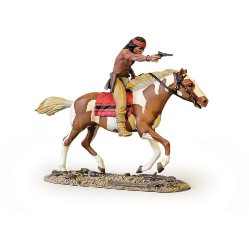 Mounted Apache Warrior with Pistol 1/30 Figure 1:30 Scale  by William Britain Main Image
