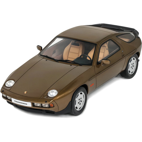 1981 Porsche 928 S - Brown 1:18 Scale Cast Resin Model Car by GT Spirit Alt Image 1