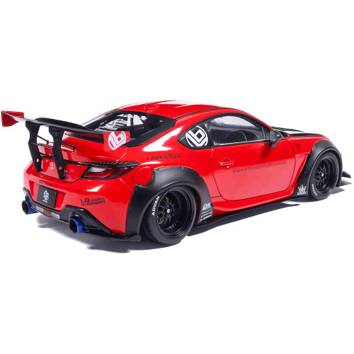 2024 Toyota GR86 Liberty Walk Body Kit - Red 1:18 Scale Diecast Model Car by Solido Alt Image 1