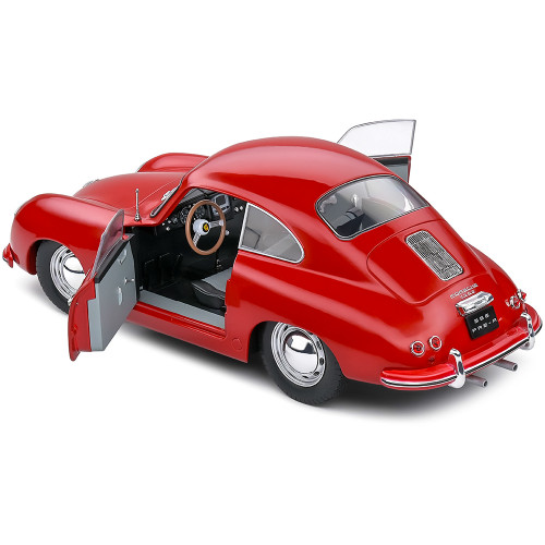 1953 Porsche 356 Pre-A - Red 1:18 Scale Diecast Model Car by Solido Alt Image 3