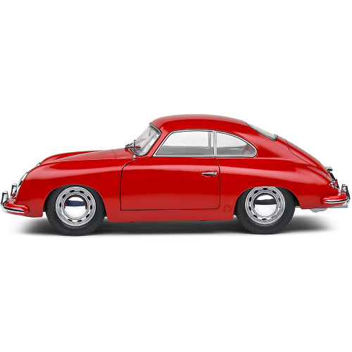 1953 Porsche 356 Pre-A - Red 1:18 Scale Diecast Model Car by Solido Alt Image 4