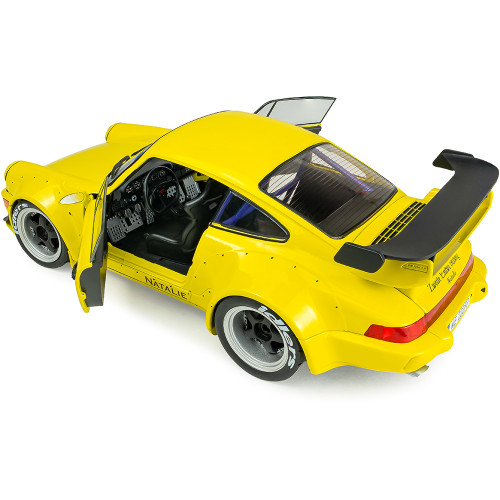 2023 RWB Porsche Bodykit - Natali Yellow 1:18 Scale Diecast Model Car by Solido Alt Image 4