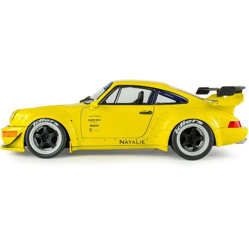 2023 RWB Porsche Bodykit - Natali Yellow 1:18 Scale Diecast Model Car by Solido Alt Image 5