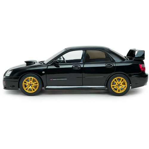 2004 Subaru Impreza WRX STi Java Black Pearl 1:18 Scale Diecast Metal by Solido Alt Image 5