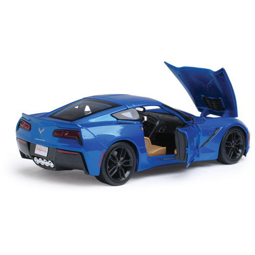 2014 Corvette Stingray Z51 - blue 1:18 Scale Diecast Model by Maisto Alt Image 1