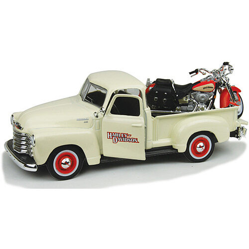 1950 Harley-Davidson Chevy Pickup & Motorcycle Main Image