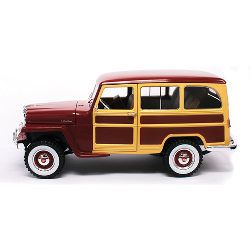 1955 Willys Jeep 4x4 Wagon - red woody Alt Image 1