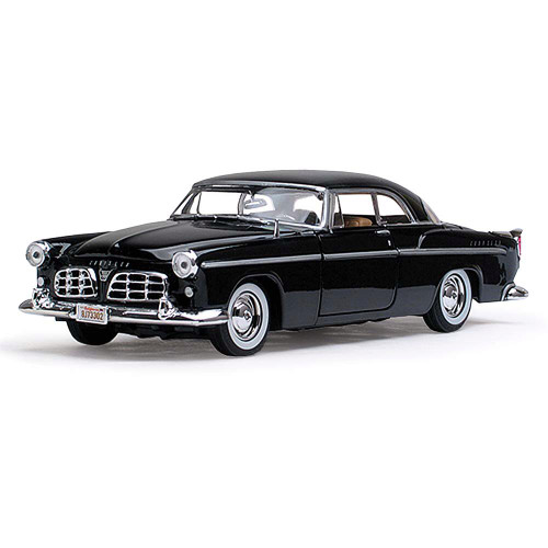 1955 Chrysler C300 - Black 1:24 Scale Diecast Model by Motormax Main Image