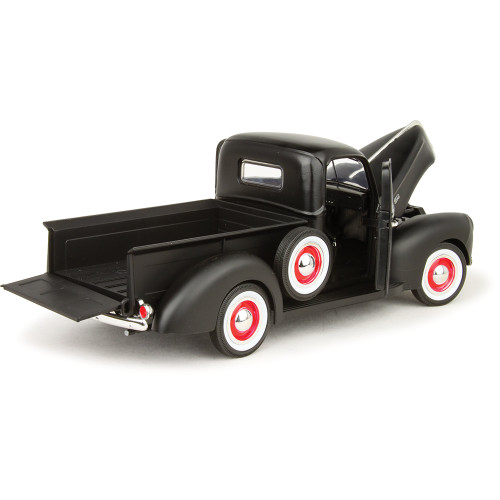 1940 Ford Matte Black Pickup 1:18 Scale Diecast Model by Motormax Alt Image 1