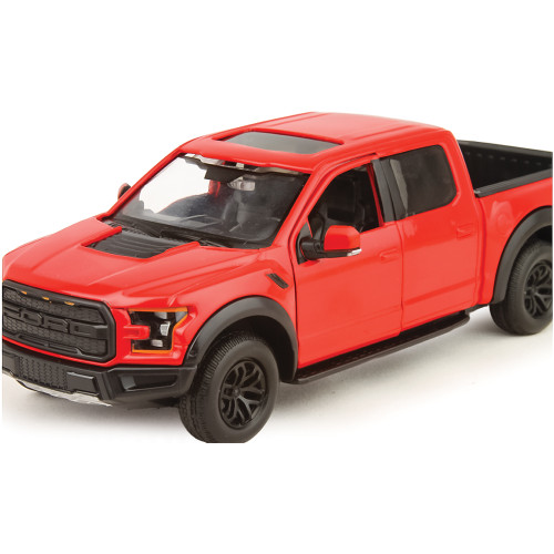 2017 Ford F-150 Raptor SuperCrew - red 1:27 Scale Diecast Model by Motormax Alt Image 2