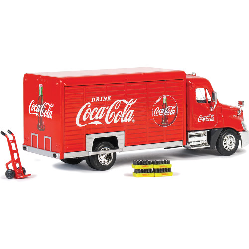 Coca-Cola Delivery Truck with Hand Truck & Soda Cases 1:50 Scale Diecast Model by Motor City Classics Alt Image 1