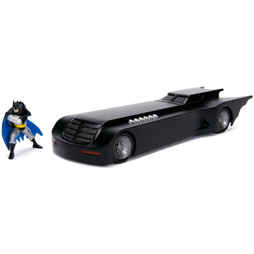 Animated Batman Figure & Batmobile 1:24 Scale Diecast Model by Jada Toys Main Image