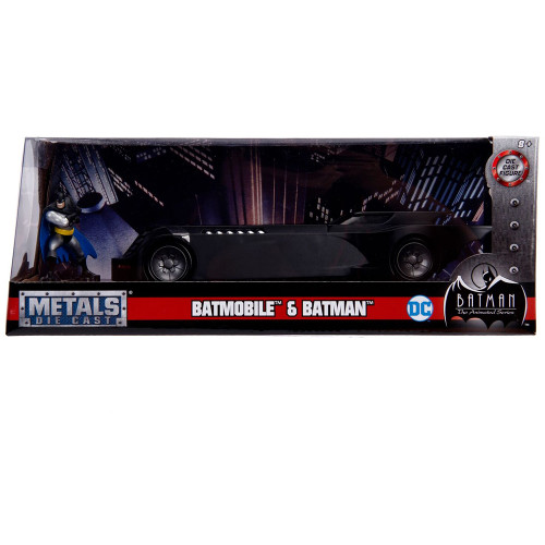 Animated Batman Figure & Batmobile 1:24 Scale Diecast Model by Jada Toys Alt Image 7