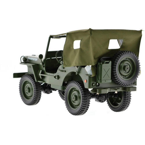 Remote Control U.S. Army Jeep with Removable Canvas Top 1