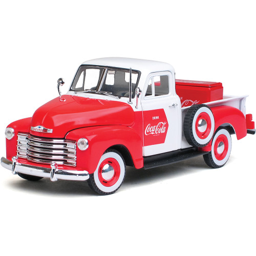 1953 Chevy Coca-Cola Pickup & Cooler 1:43 Scale Diecast Model by Motor City Classics Main Image
