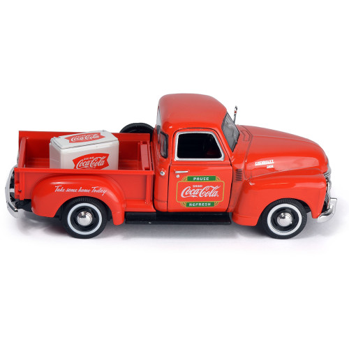 1953 Chevy Coca-Cola Pickup & Cooler 1:43 Scale Diecast Model by Motor City Classics Alt Image 6