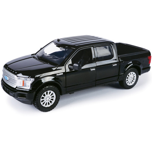 2019 Ford F-150 Limited Crew Cab - Black 1:27 Scale Diecast Model Truck by Motormax Main Image
