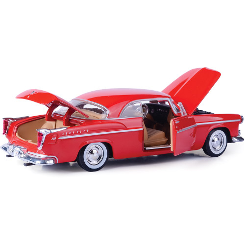 1955 Chrysler C300 - Red 1:24 Scale Diecast Model Car by Motormax Alt Image 1