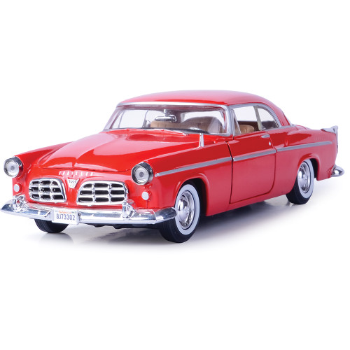 1955 Chrysler C300 - Red 1:24 Scale Diecast Model Car by Motormax Main Image